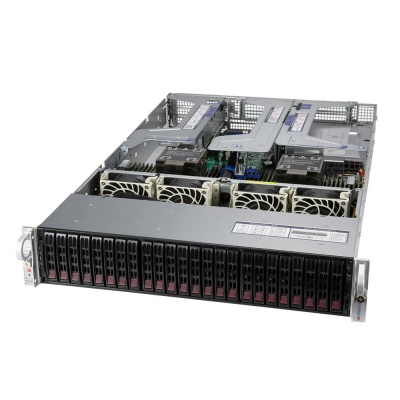 Сервер Supermicro Ultra SuperServer 2U 220U-TNR 2x5320 26C 2.2GHz/4x64Gb RDIMM 3200(32xslots)/2xPM9A3 960GB NVMe(24x2.5")/2x10GbE RJ45/2x1600W/22xNVMe Config (SYS-220U-TNR.)