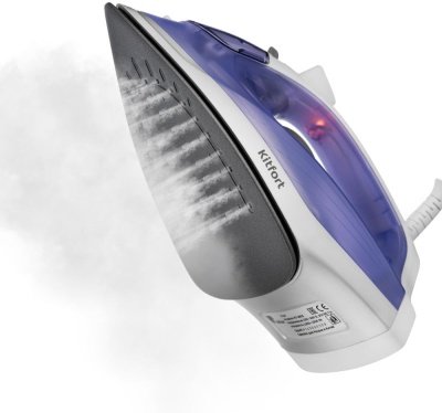 Утюг Kitfort KT-2603 1300Вт белый/фиолетовый