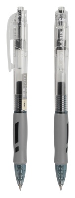 Ручка гелев. Deli EG09-BK прозрачный d=0.5мм (1шт) автоматическая