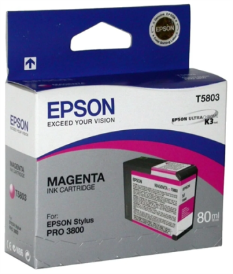 Картридж Epson Stylus Pro 3800 Ink Cartridge (80ml)  Magenta (C13T580300)