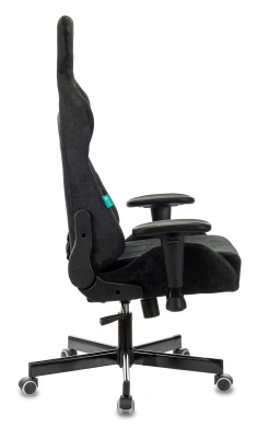 Кресло игровое Бюрократ VIKING KNIGHT Fabric черный Light-20 с подголов. крестовина металл