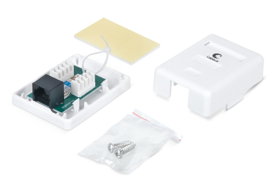 Розетка компьютерная rj-45(8p8c), категория 6, одинарная Cabeus WS-8P8C-Cat.6-1 Розетка компьютерная RJ-45(8P8C), категория 6, одинарная, внешняя, Dual IDC (WS-8P8C-Cat.6-1)