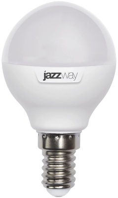 Лампа светодиодная Jazzway PLED-SP 9Вт цок.:E14 шар 220B 3000K св.свеч.бел.теп. G45 (упак.:10шт) (2859570A)