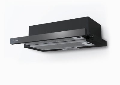 Вытяжка встраиваемая Lex Hubble G 600 черный/стекло черное управление: кнопочное (1 мотор)