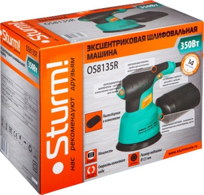 Эксцентриковая шлифовальная машина Sturm! OS8135R