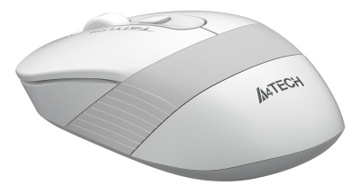 Мышь A4Tech Fstyler FG10S белый/серый оптическая (2000dpi) silent беспроводная USB (4but)