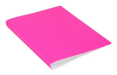 Папка с 20 прозр.вклад. Бюрократ Double Neon DNE07V20PINK A4 пластик 0.7мм розовый