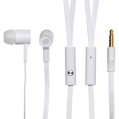 Гарнитура вкладыши Оклик HS-S-220 1.1м белый проводные в ушной раковине (D2)