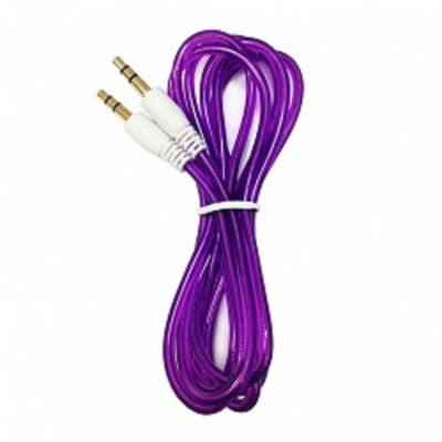 Кабель аудио CBR 3.5 jack Super Link / Human Friends  (Shine) Purple, 1,5 м.
