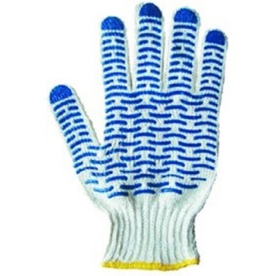 REXANT (09-0201) Перчатки х/б с покрытием ПВХ («Волна») 5 нитей, 54-56 г