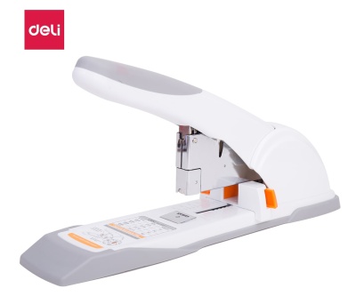 Степлер мощный Deli E0487 23/6 23/8 23/10 23/13 (80листов) ассорти/белый 100скоб коробка