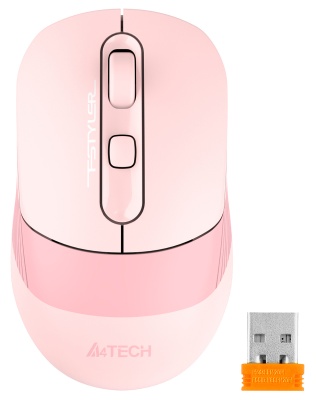 Мышь A4Tech Fstyler FB10C розовый оптическая (2000dpi) беспроводная BT/Radio (4but)