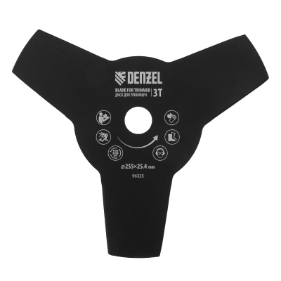 Нож смен. для садовых триммеров Denzel 96325 L=255мм