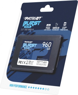 Накопитель SSD Patriot SATA III 960Gb PBE960GS25SSDR Burst Elite 2.5"