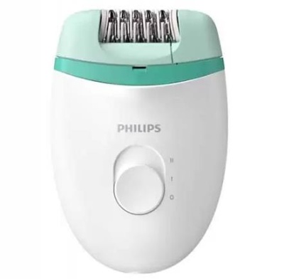 Эпилятор Philips BRE224/00 скор.:2 насад.:1 белый/мятный
