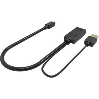 Кабель-переходник HDMI(F) +USB---> miniDP(M) 0.15m  4K*30Hz VCOM<CG497-0.15> Кабель-переходник VCOM HDMI F/Mini DisplayPort M (CG497-0.15M)