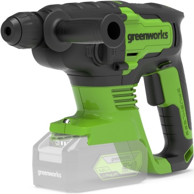 Перфоратор Greenworks GD24SDS1 патрон:SDS-plus уд.:1.2Дж аккум. (кейс в комплекте)