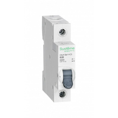 Systeme electric C9F14120 City9 Set Автоматический выключатель (АВ) B 20А 1P 4.5kA 230В