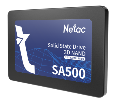 Ssd накопитель Netac SSD SA500 2.5 SATAIII 3D NAND 256GB, R/W up to 520/450MB/s, 3y wty (NT01SA500-256-S3X)