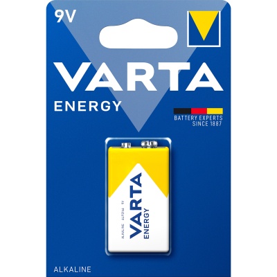 Батарея Varta Energy, крона (6LR61/6LF22/1604A/6F22), 9V, 1 шт. (4122229411)