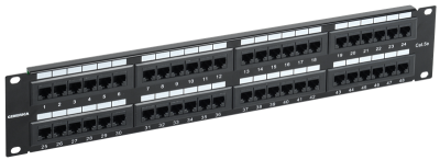 Патч-панель 2U кат. 5Е UTP 48 портов (Krone) GENERICA (PP48-2UC5EU-K05-G)