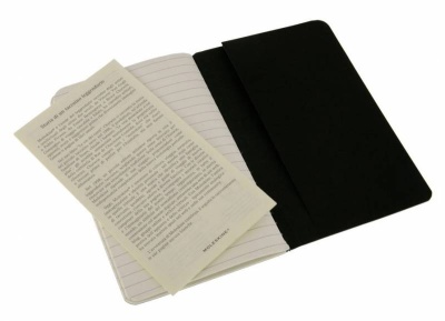 Блокнот Moleskine CAHIER JOURNAL QP311 Pocket 90x140мм обложка картон 64стр. линейка черный (3шт)