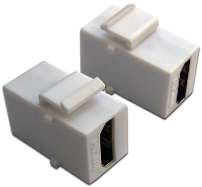 Модуль Keystone, HDMI, мама-мама, 180 градусов, белый (LAN-OK-HDMI-V-WH)