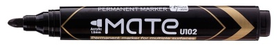 Маркер перманентный Deli EU10220 Mate круглый пиш. наконечник 1.5мм черный