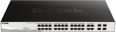 Коммутатор D-Link DGS-1210-28MP/F2A 24G 24PoE+ 370W настраиваемый