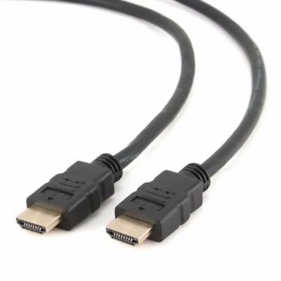 Кабель HDMI Gembird/Cablexpert CC-HDMI4-0.5M (0.5м, v2.0, 19M/19M, черный, позол.разъемы, экран, пакет) (CC-HDMI4-0.5M)