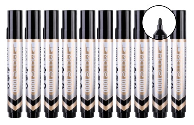 Маркер для досок Deli EU008-BK Mate круглый пиш. наконечник черный (1шт.)