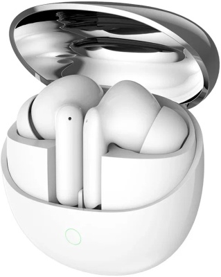 Гарнитура вкладыши Deppa Air Joy белый беспроводные bluetooth в ушной раковине (44310)