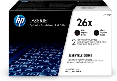 Картридж лазерный HP 26X CF226XD черный x2упак. (18000стр.) для HP LJ Pro M402/M426