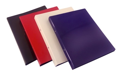 Папка на 2-х кольцах Бюрократ DeLuxe DL0740/2RED A4 пластик 0.7мм кор.32мм красный
