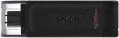 Флеш Диск Kingston 128Gb DataTraveler 70 Type-C DT70/128GB USB3.0 черный