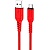 HOCO X59/ USB кабель Micro/ 1m/ 2.4A/ Нейлон/ Red