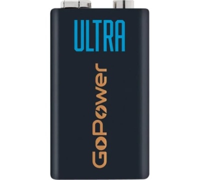 Батарейка GoPower ULTRA Крона 6LR61 (00-00026400)