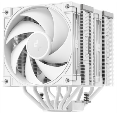 Кулер для процессора DEEPCOOL AK620 G2 WH LGA1851/1700/1200/115X/AM5/AM4 (8шт/кор, TDP 260W, PWM, DUAL Fan 120mm, 6 тепл. трубок, Copper Base, Wood-grain top cover, белый) RET (R-AK620G2-WHNNMN-GJD)