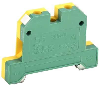 Iek YZN20-006-K52 Зажим наборный ЗНИ-6PEN 6мм2 (JXB-земля) ИЭК