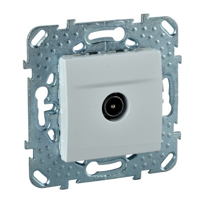 UNICA Розетка телевизионная TV в рамку белая