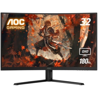 МОНИТОР 32" AOC CQ32G4VE Black (VA, изогнутый, 2560x1440, 180Hz, 0.5 ms, 178°/178°, 300 cd/m, 80M:1, +2xHDMI 2.0, +DP)