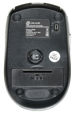 Мышь Оклик 635MB черный оптическая (1600dpi) беспроводная BT (5but)