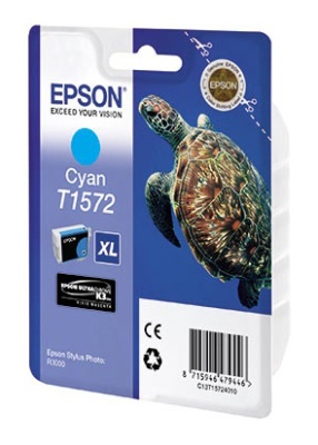Картридж струйный Epson T1572 C13T15724010 голубой (2300стр.) (25.9мл) для Epson St Ph R3000