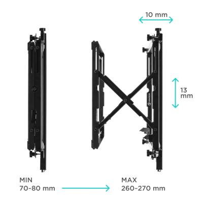 Настенное крепление Push Up для видеостен ONKRON