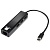 5bites UA3C-45-09BK Кабель-адаптер  USB3.1 / 3*USB2.0 / RJ45 100MB / BLACK
