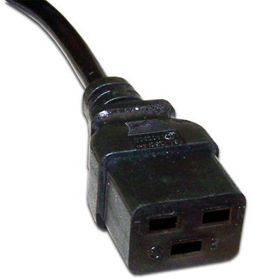 Шнур питания Lanmaster LAN-PP19/20-5.0-BK C19-C20 проводник.:3x1.5мм2 5м 250В 16А (упак.:1шт) черный