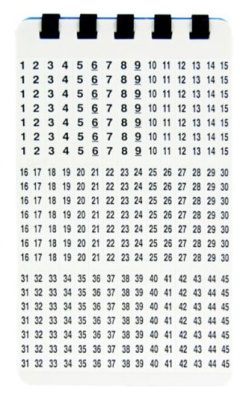 Маркер Lanmaster LAN-MCL-25x10x7 25x10мм полиэстр (упак:64шт) для лазерных принтеров белый