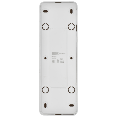 GLORY Розетка 4-местная для открытой установки с заземлением без защитных шторок 16А РС24-3-ХБм белый матовый IEK