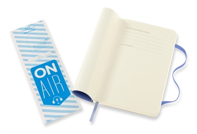 Блокнот Moleskine CLASSIC SOFT QP611B42 Pocket 90x140мм 192стр. линейка мягкая обложка голубая гортензия