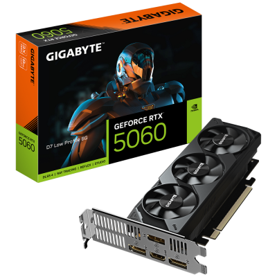 Видеокарта Gigabyte RTX5060 D7 Low Profile 8GB GDDR7 128bit 3xDP HDMI 3FAN LP RTL